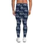 Classic Men's Leggings (Navy/Wht)