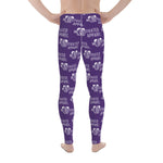 Classic Men's Leggings (Purp/Wht)