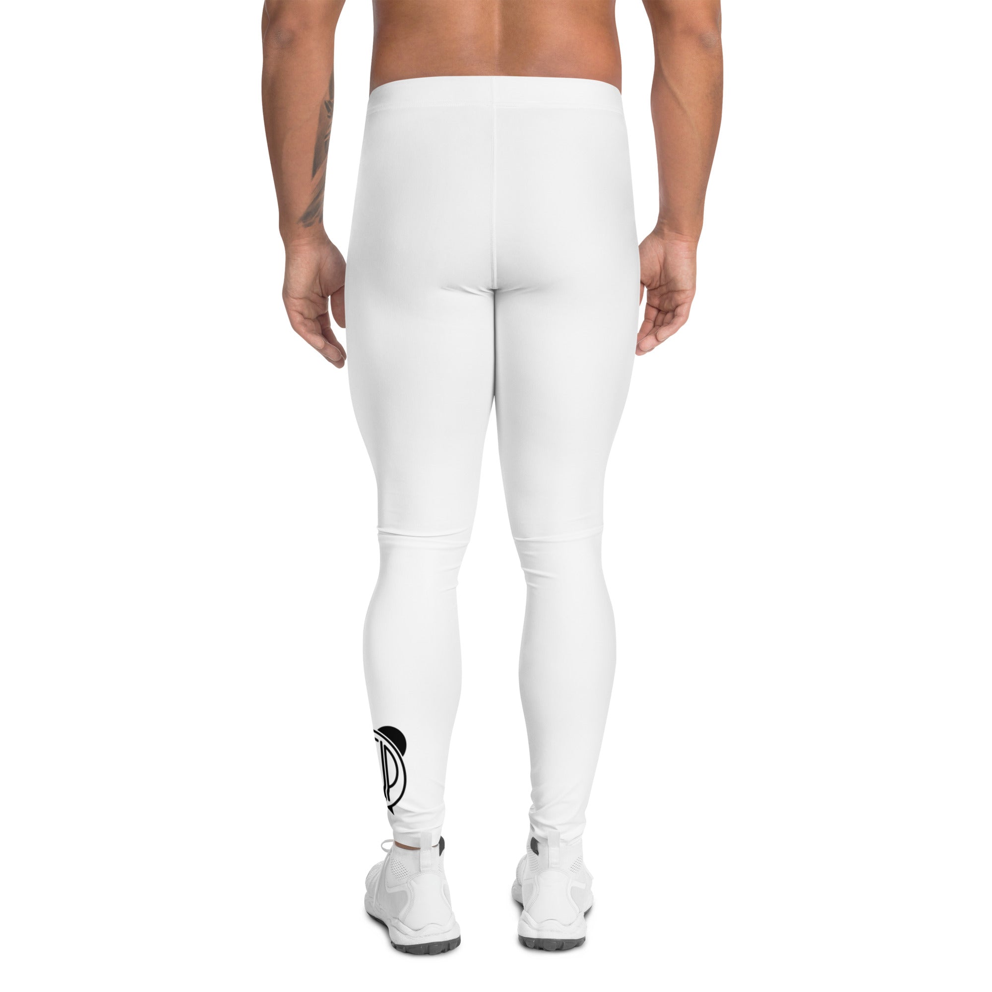 LOGO Men's Leggings (Wht/Blk)