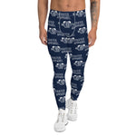 Classic Men's Leggings (Navy/Wht)