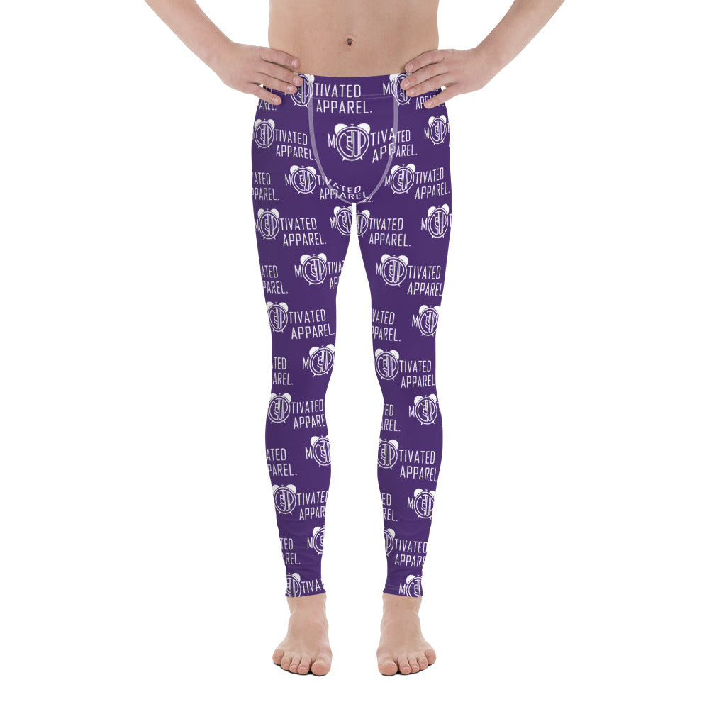 Classic Men's Leggings (Purp/Wht)