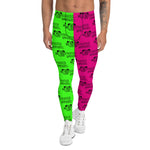 NOW&LATER CLASSIC Men's Leggings (P.Pink/Lime)