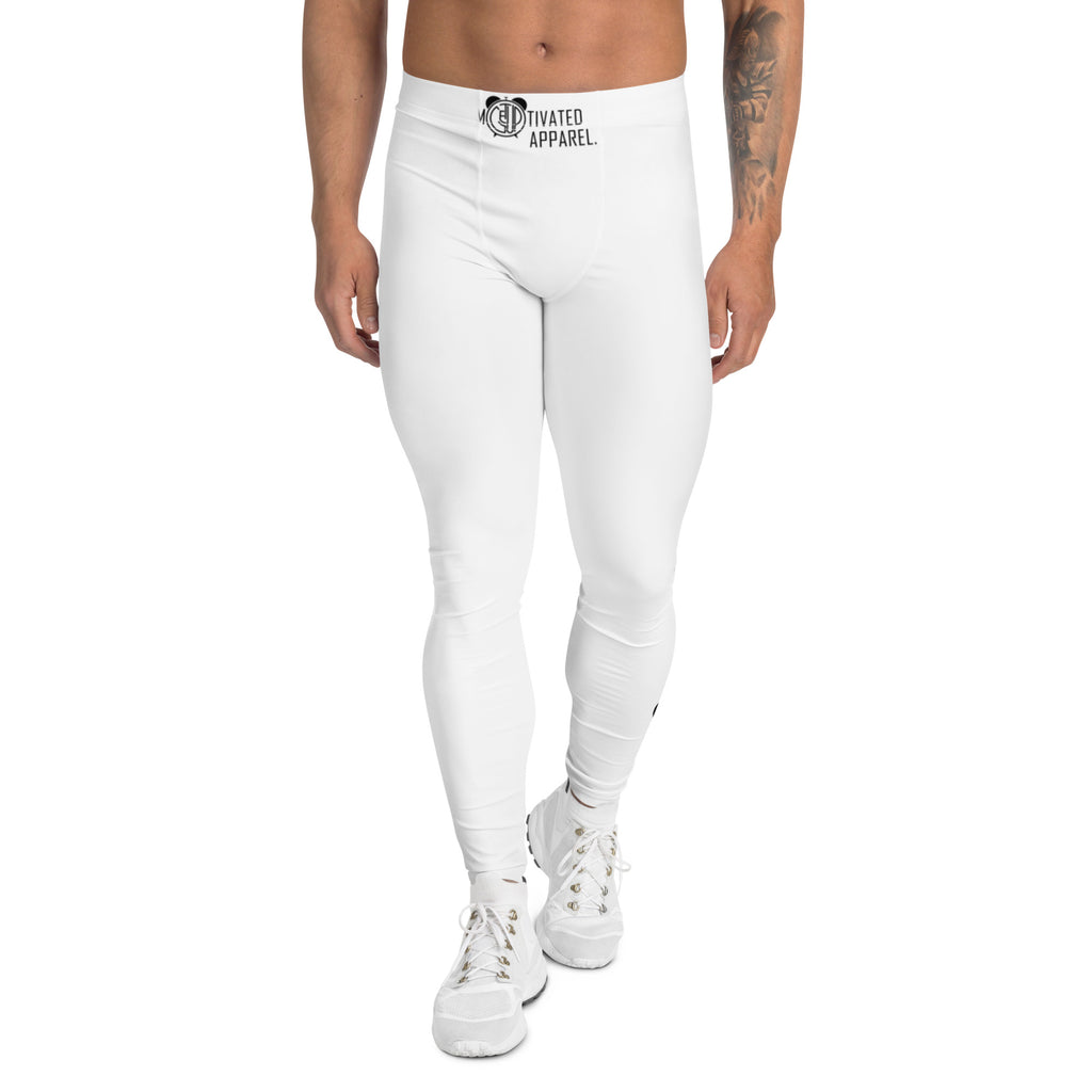 LOGO Men's Leggings (Wht/Blk)