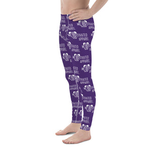 Classic Men's Leggings (Purp/Wht)