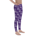 Classic Men's Leggings (Purp/Wht)