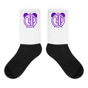 LOGO Socks (Wht/Purp)