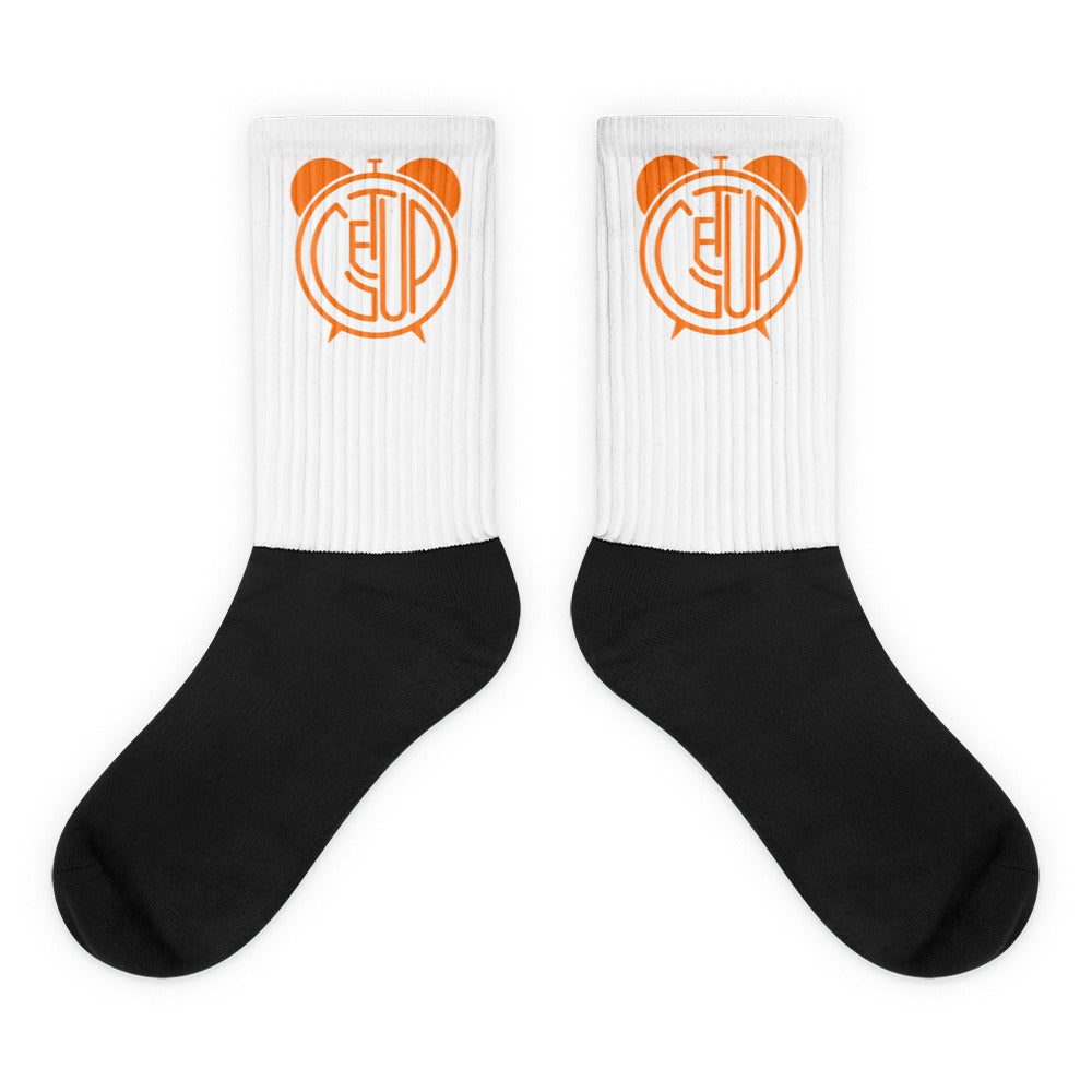 LOGO Socks (Wht/Org.)