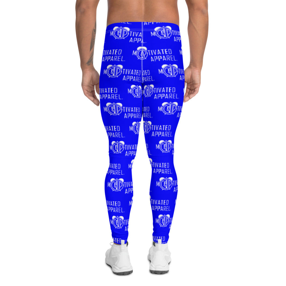 Classic Men's Leggings (Royal Blu/Wht)