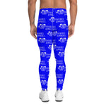 Classic Men's Leggings (Royal Blu/Wht)