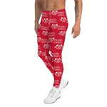 Classic Men's Leggings (Red/Wht)