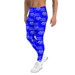 Classic Men's Leggings (Royal Blu/Wht)