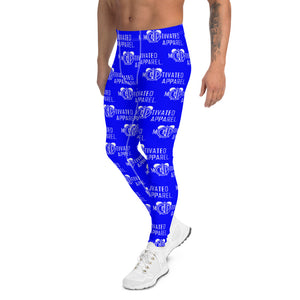 Classic Men's Leggings (Royal Blu/Wht)