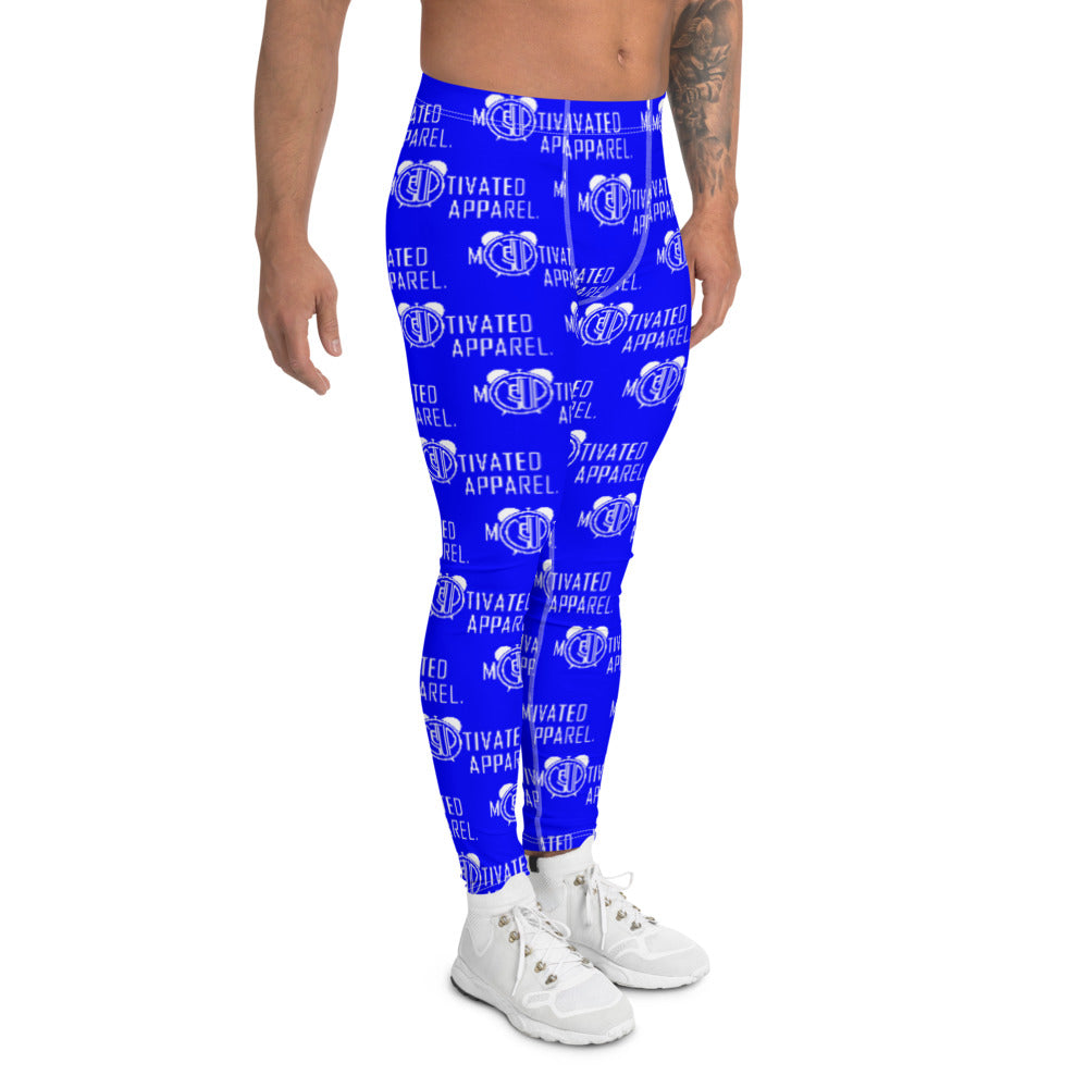 Classic Men's Leggings (Royal Blu/Wht)