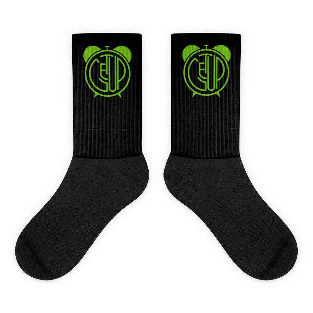 LOGO Socks (Blk/K.Lime)