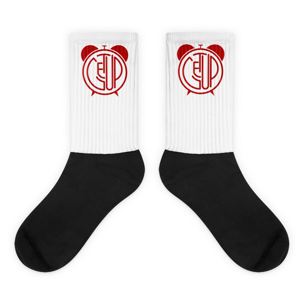 LOGO Socks (Wht/Red)