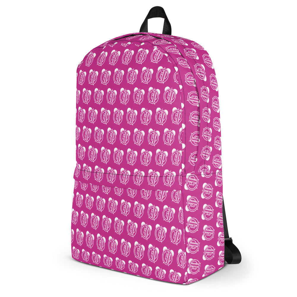 Pink 2025 logo backpack