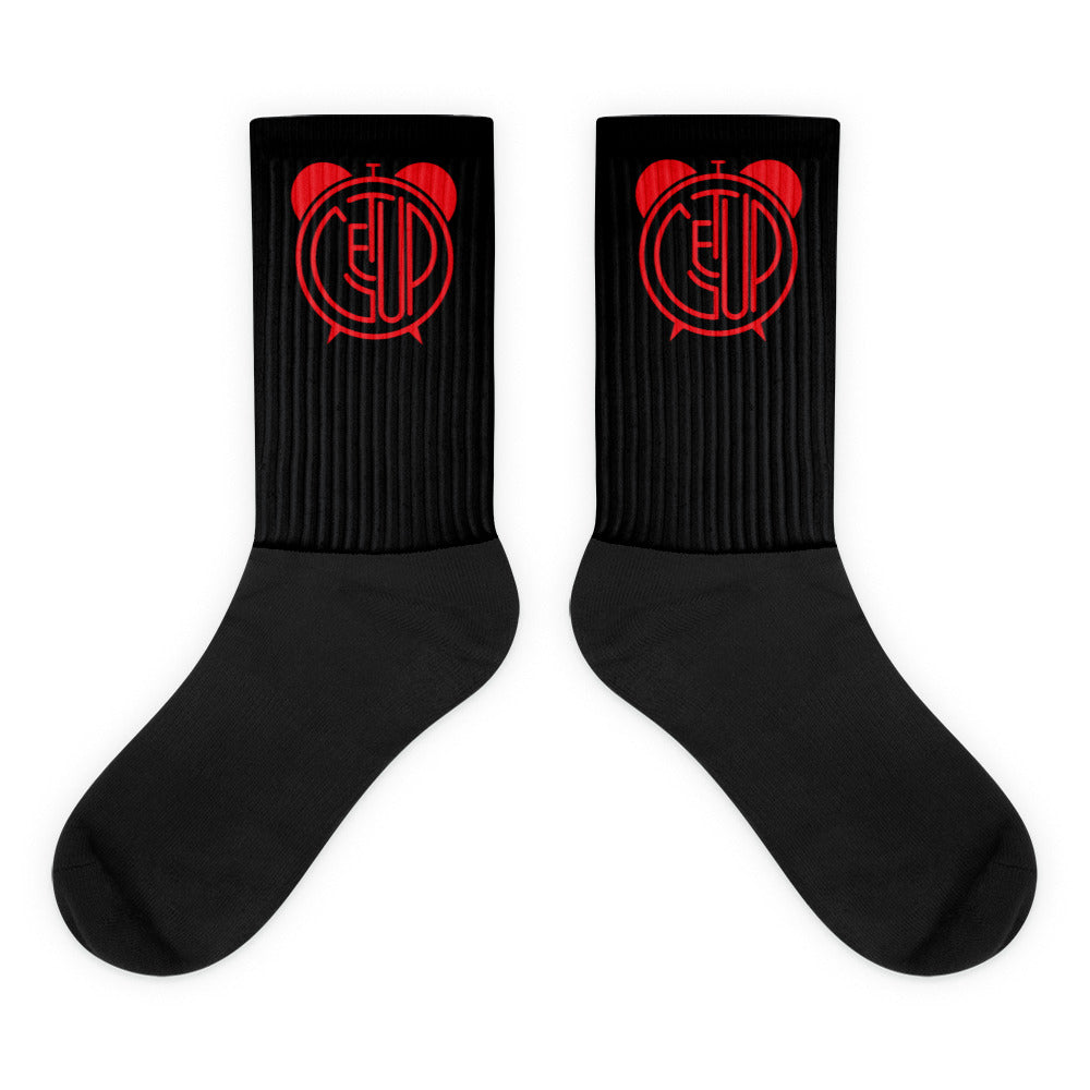 LOGO Socks (Blk/Red)