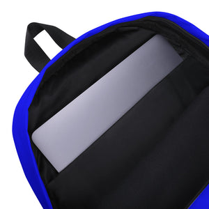 STAY MOTIVATED. Logo Backpack (Blu)