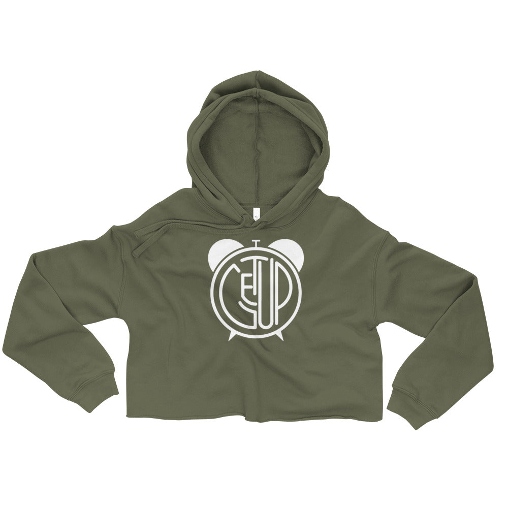 BIG CLOCK Crop Hoodie