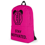 STAY MOTIVATED. Logo Backpack (Pink)