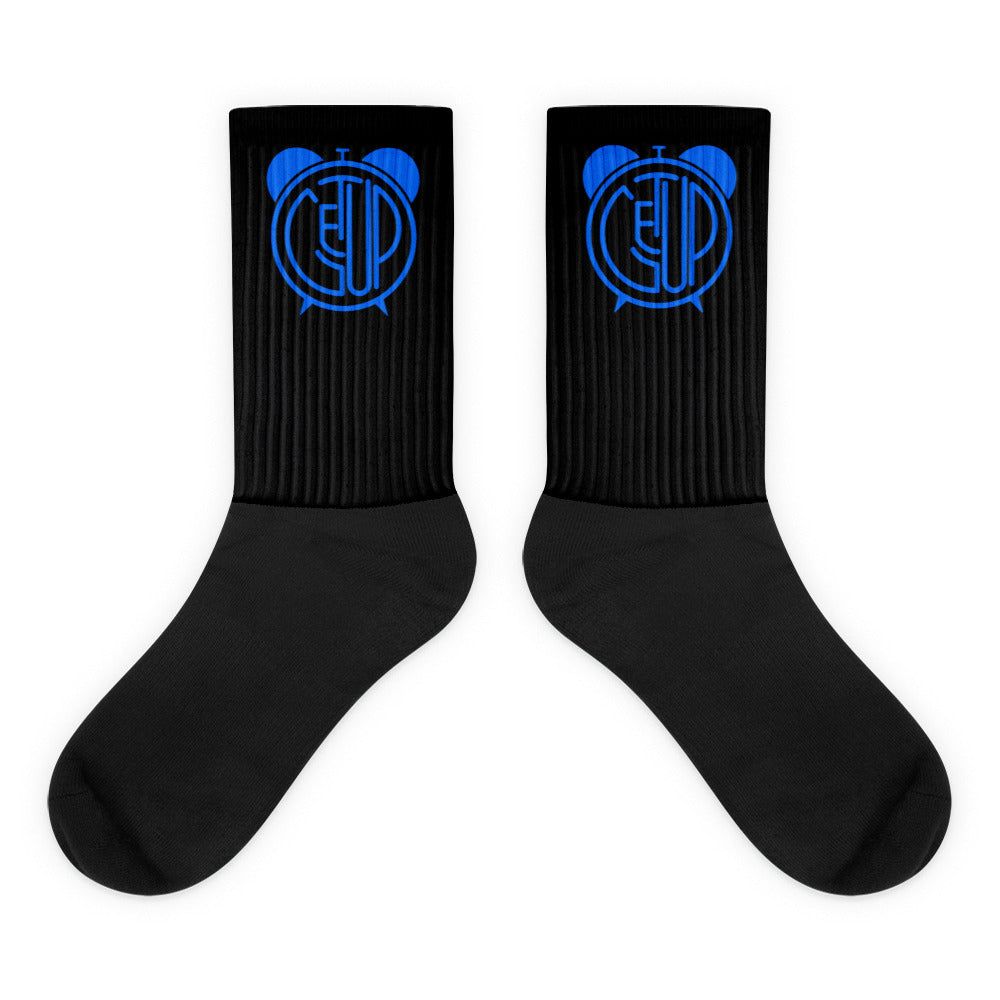 LOGO Socks (Blk/Blu)